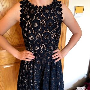 Navy blue lace dress
